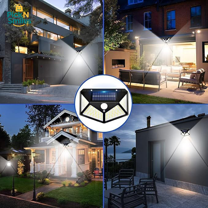 100 LED MOTION SENSOR SOLAR LIGHT