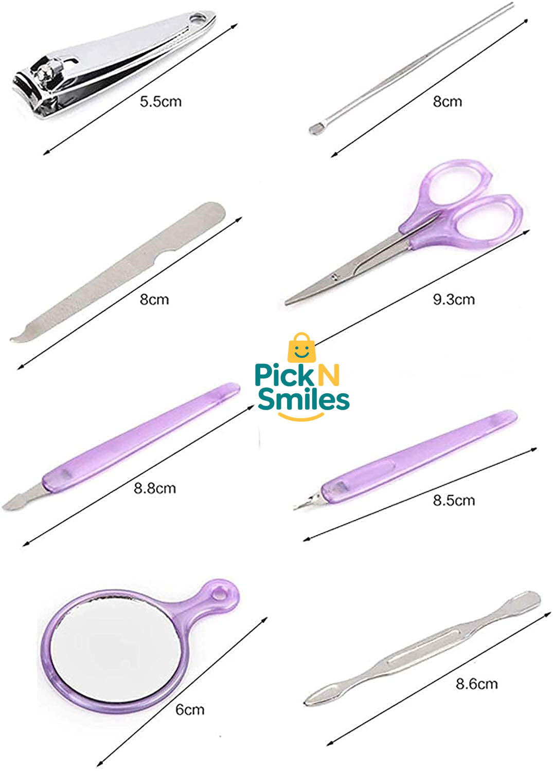 APPLE SHAPE MANICURE SET 8 IN 1