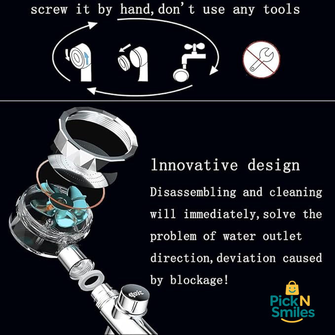 360 HANDHELD SHOWER HEAD