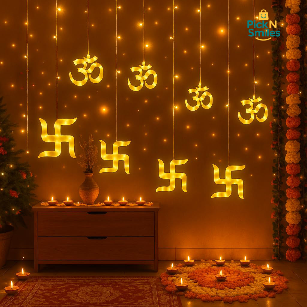 6 + 6 om and swastik light