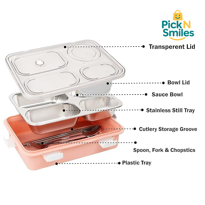 4 Compartment Lunch Box