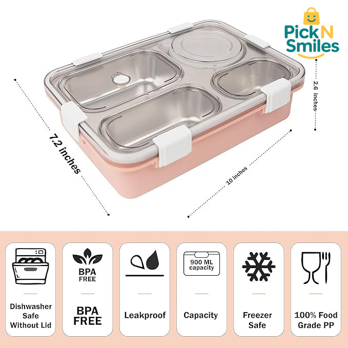 4 Compartment Lunch Box