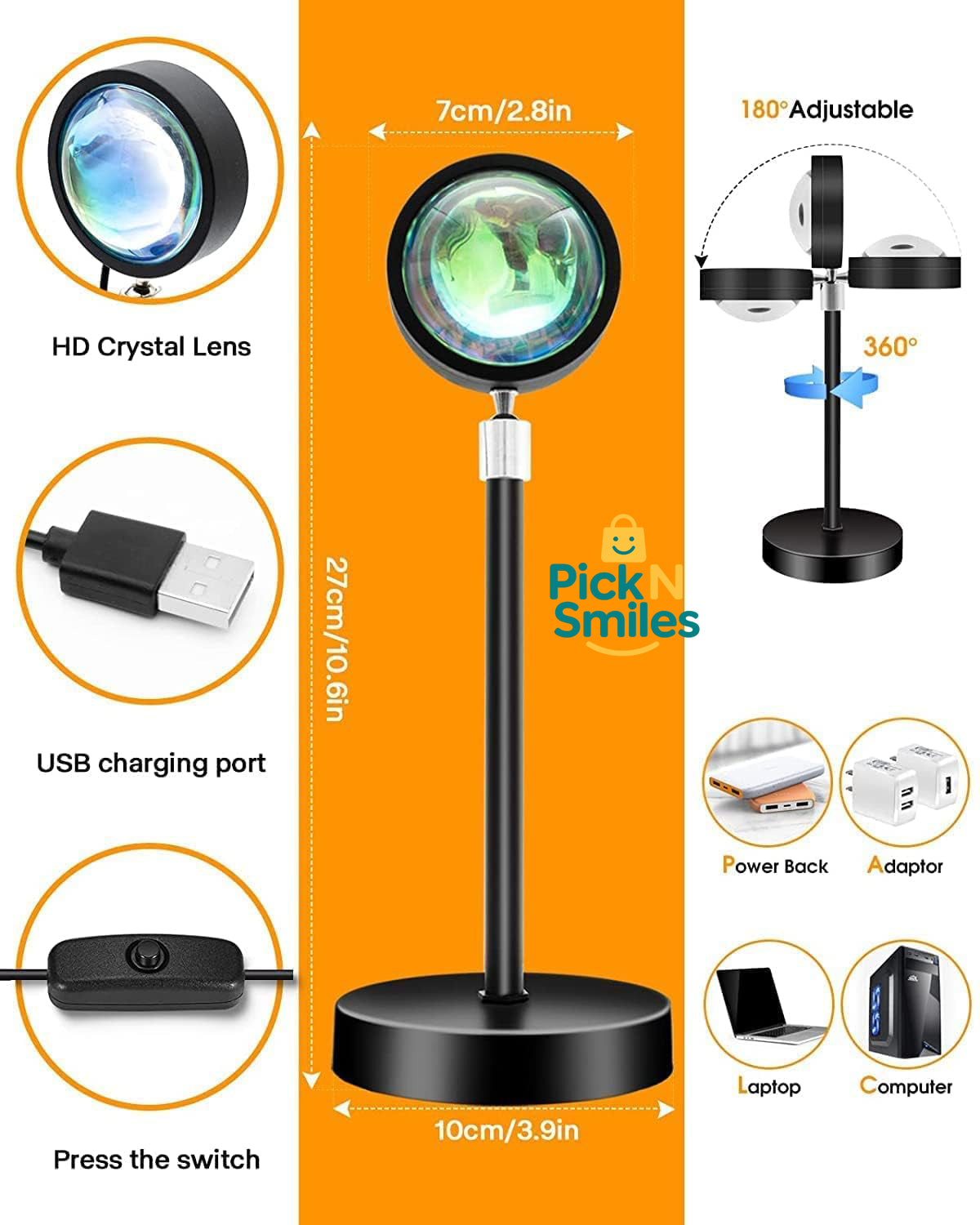 16 in 1 Sunset Light with Remote