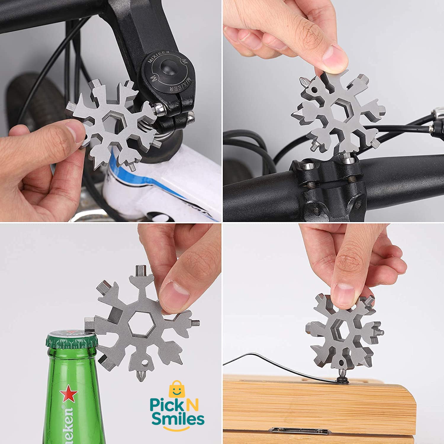 18 IN 1 MULTIFUNCTIONAL TOOL SNOWFLAKE