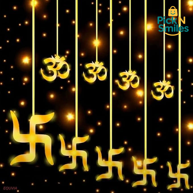 6 + 6 om and swastik light