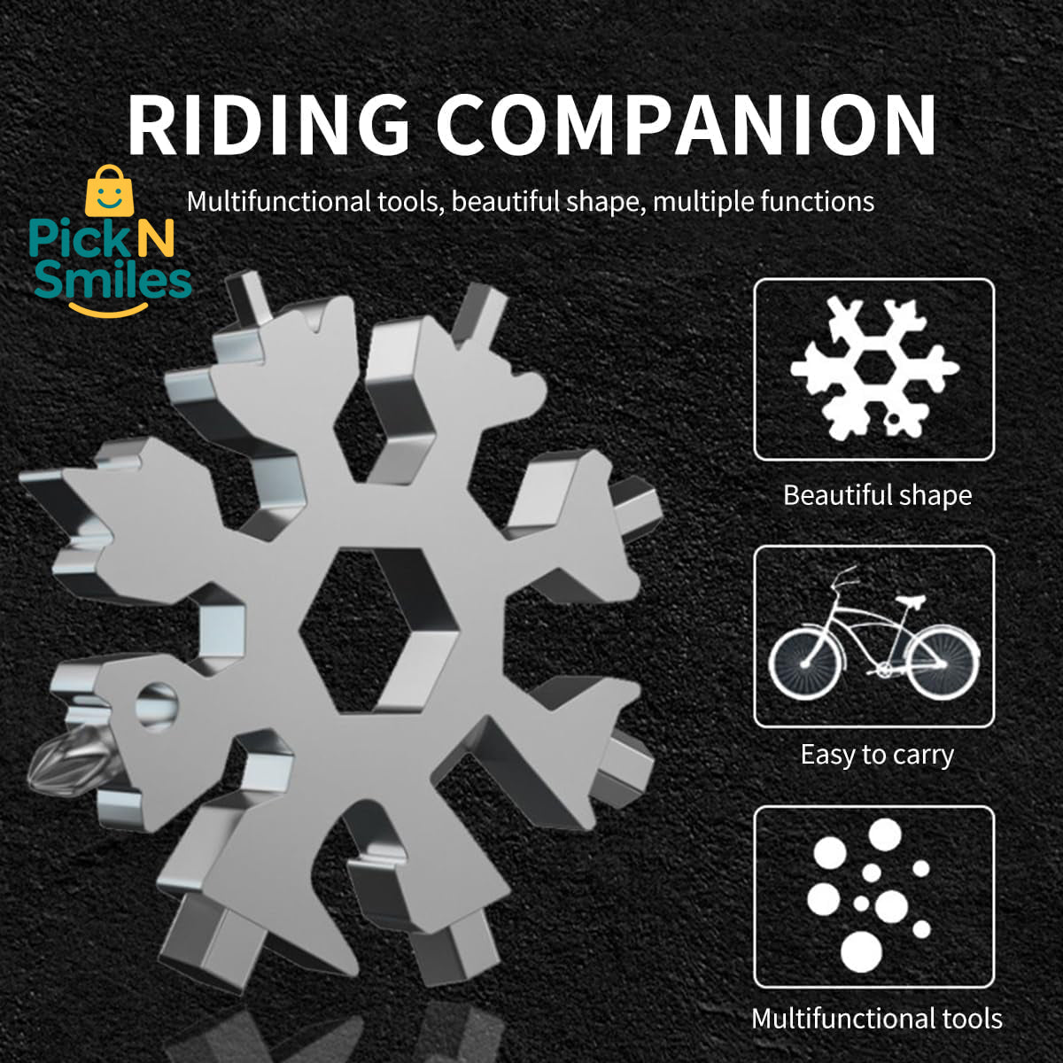 18 IN 1 MULTIFUNCTIONAL TOOL SNOWFLAKE