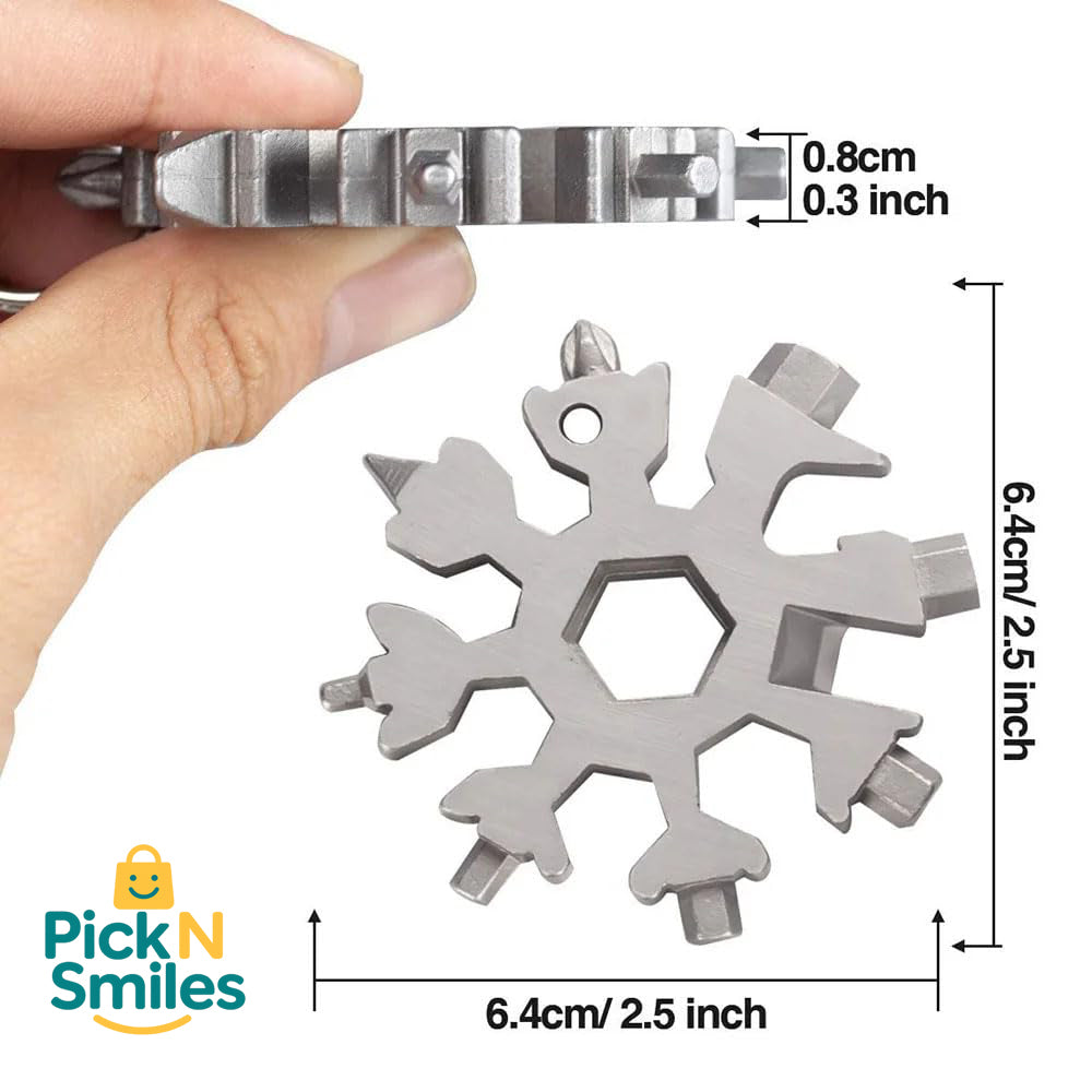 18 IN 1 MULTIFUNCTIONAL TOOL SNOWFLAKE