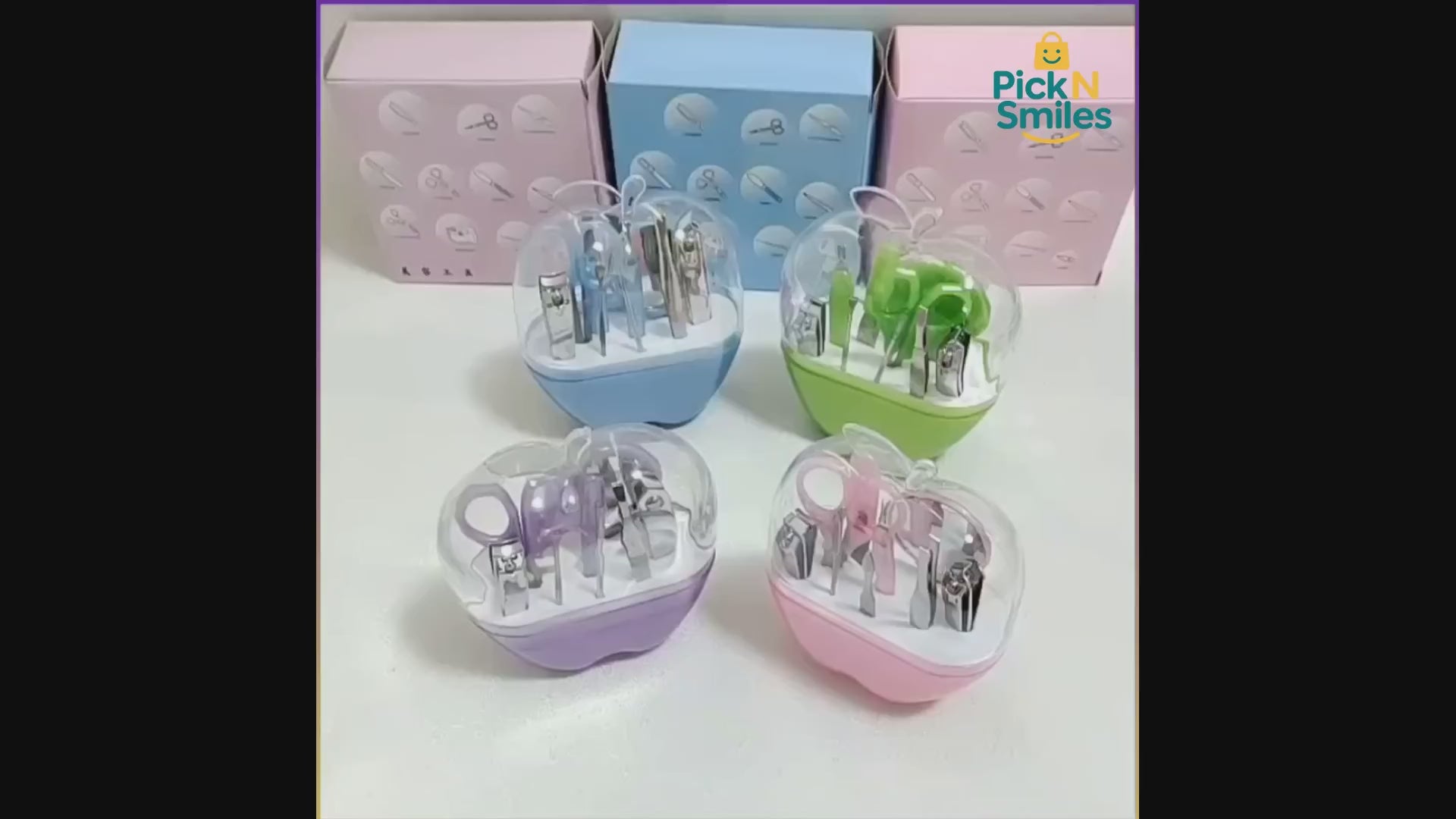 APPLE SHAPE MANICURE SET 8 IN 1